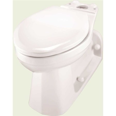 GERBER PLUMBING Ultra Flush Pressure Assisted 1.0/1.28/1.6 GPF Back-Outlet Elongated Toilet Bowl Only in White GUF21375